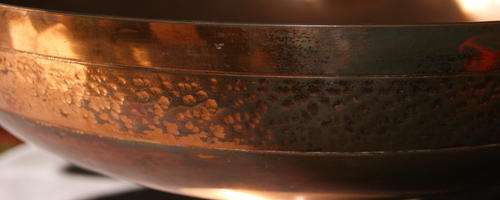 Large Copper Centre Piece Bowl