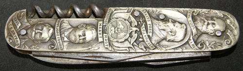 South African Boer War 8 General and President Paul Kruger Pen knife