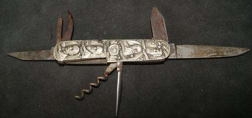 South African Boer War 8 General and President Paul Kruger Pen knife
