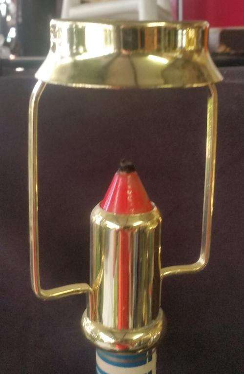 Vintage Tall Brass Candle Stick Holders with Shades