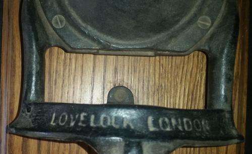 Antique Large Love Lock No.3 Cast Iron Coffee Mill Grinder - Made in England