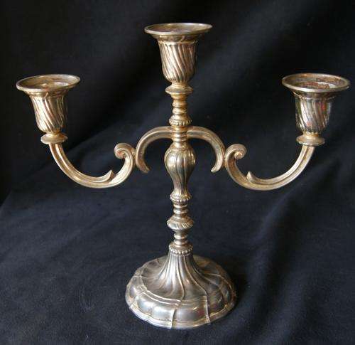 Vintage BMF Nagel Fabrique West Germany 3 Candle Holders Candelabra