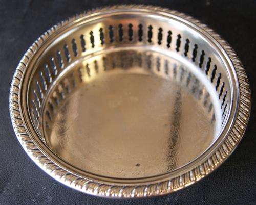 Vintage EPNS Silver Plated Wine Bottle Rest