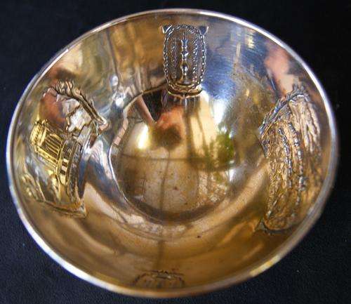 Commemorative Voortrekker Aandenking 1838-1938 NV Silverfabriek Silver Plated Sugar Bowl
