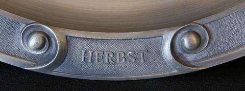 Vintage Decorative German Pewter Plate SKS Zinn 95%