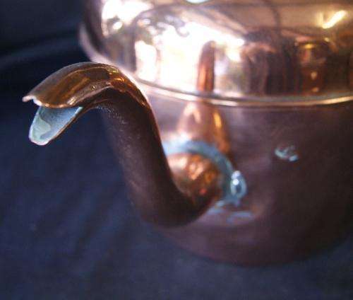 Vintage Large Copper and Brass Teapot