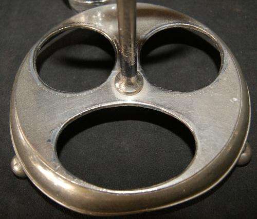 Vintage Silver Plat on Copper 3pc Breakfast Condiment Set