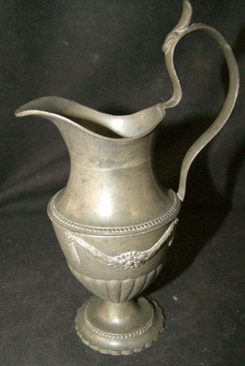 Vintage Ornate Pewter Jug