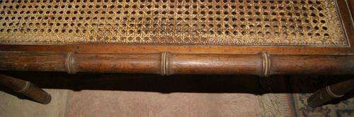 Vintage Carved Mix Wood Wicker Sideboard/Stand
