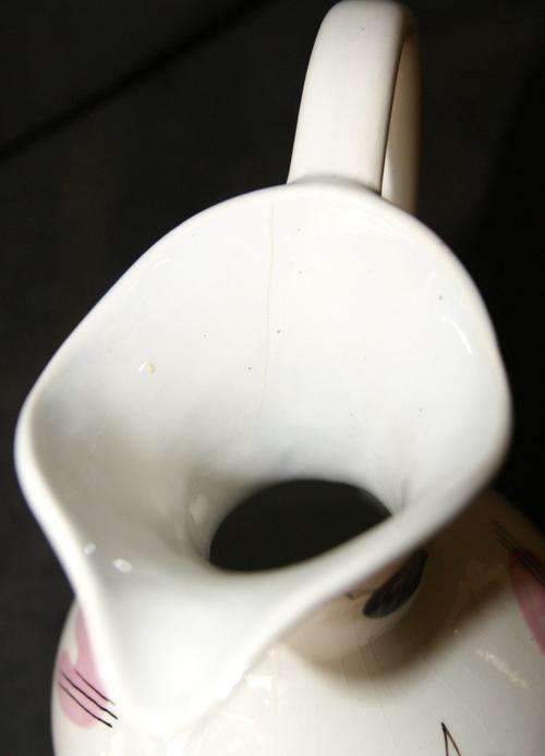 Vintage Art Deco Gouda Flora Pottery Jug