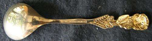 Vintage Eetrite 24K Gold Plated Sugar Spoon