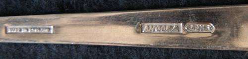 Vintage Silver Plate Set of 6 Cake Forks and Pickle and Olive Fork