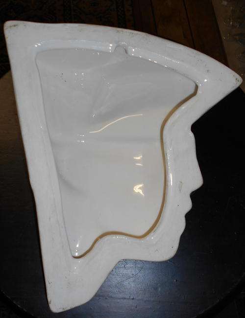 Vintage 70's Ceramic Pottery Glazed Wall Hanging Mask