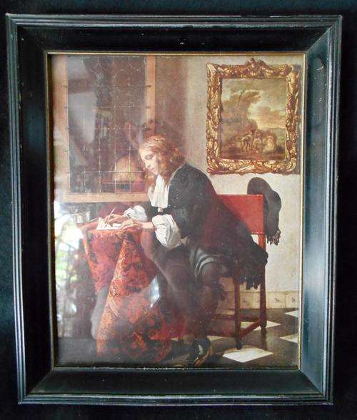 Vintage Original Gabriel Metsu "The Music Lesson"Normill Print
