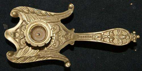 Vintage Solid Brass Handheld Candle Holder