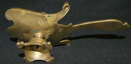 Vintage Solid Brass Handheld Candle Holder