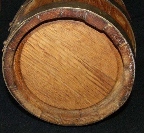 Vintage Groot Constantia Solid Wood and Brass Banded Wine Cask