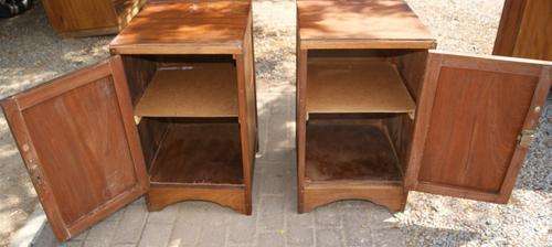 Vintage Teak Pair of Bedside Pedestals