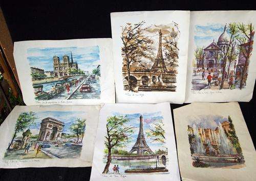 5 x BEAUTIFUL A4 SIZE PRINTS OF PARIS - NOT FRAMED @@@ CRAZZZYYY R1 START