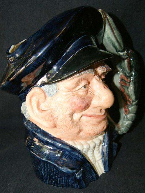 Royal Doulton Porcelain Large Character Toby Jug The Lobster Man - D6617