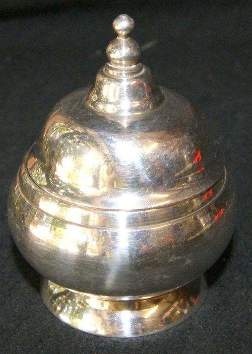 Vintage EPNS Silver Plate Salt Dish with Lid