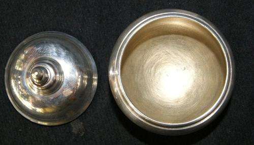 Vintage EPNS Silver Plate Salt Dish with Lid