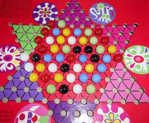 Vintage Chinese Checkers Board Game