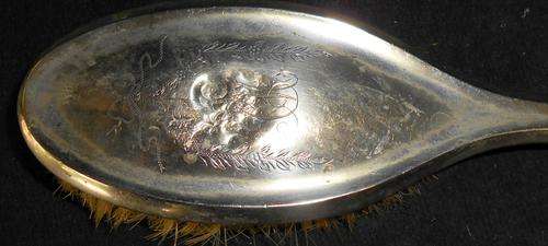 Vintage EPNS Silver Plate Dressing Table Vanity Hair Brush