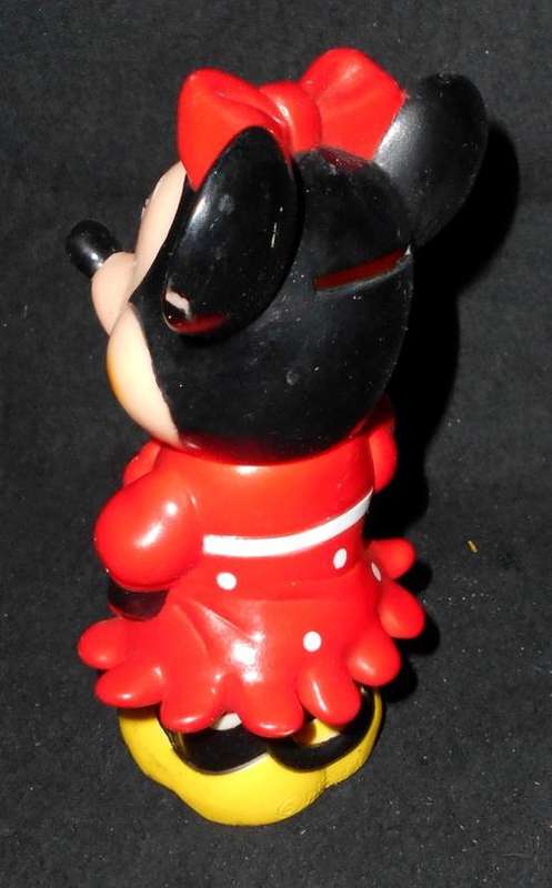 Vintage 1980's Disney Minnie Mouse Rubber Figurine Money Box