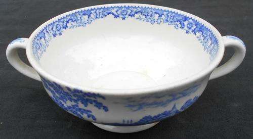 Vintage Swinnertons Staffordshire England Old Willow Silverdale Soup Bowl