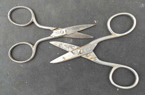 Vintage 2 x Pair of Nail Scissors - Solingen