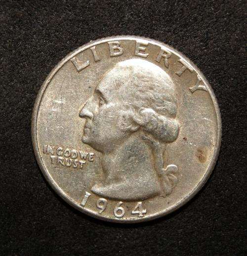 1964 SILVER WASHINGTON QUARTER DOLLAR UNC @@@ CRAAZZZY LOW START