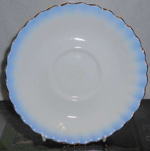 Vintage Royal Albert Rainbow Blue Scalloped Edge Cup Saucer