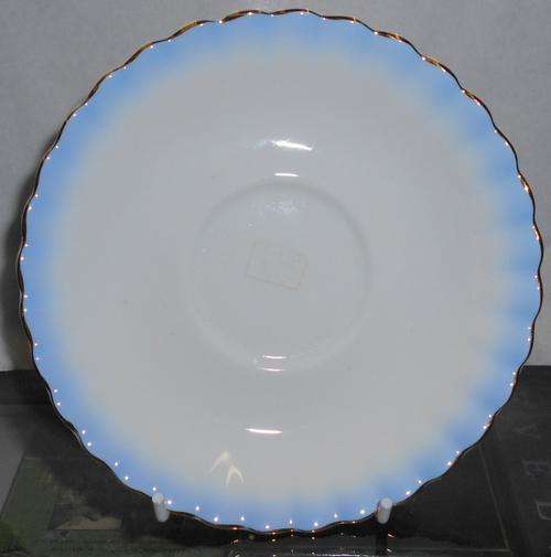 Vintage Royal Albert Rainbow Blue Scalloped Edge Cup Saucer