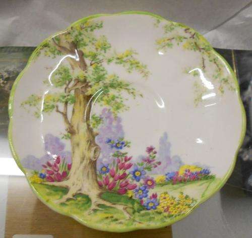 Vintage Royal Albert Greenwood Tree Cup, Saucer Duo