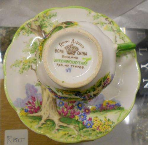 Vintage Royal Albert Greenwood Tree Cup, Saucer Duo