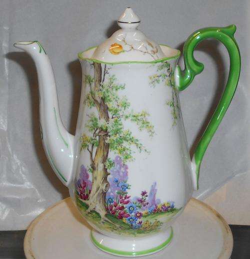 Vintage Royal Albert Greenwood Tree Coffee Pot