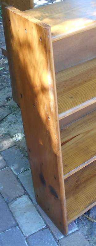 Short Pine 4 Shelf Bookcase