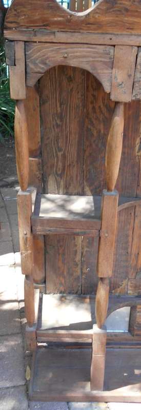 Vintage Hand Made Mantel Shelf with Original Mirrors