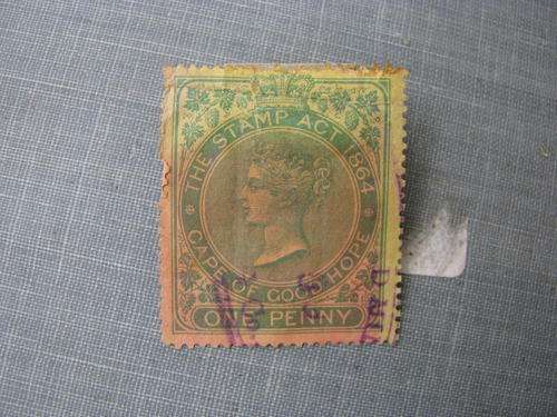 CAPE OF GOOD HOPE 1 PENNY STAMP