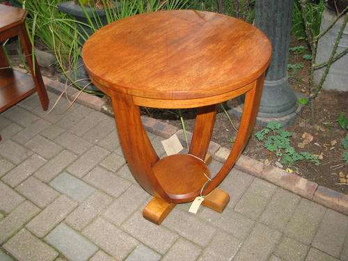 BELWEB ART DECO TEAK  LAMP/SIDE TABLE............ BEAUTIFUL PROPORTIONS