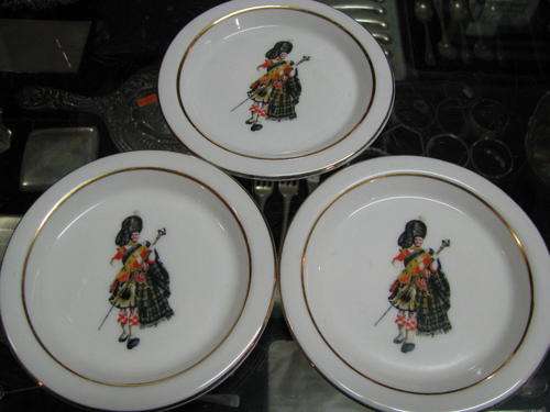 3X  DISHES........WHITE LABEL SCOTCH WHISKEY