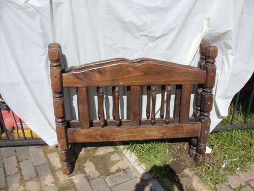 SINGLE BED headboard and kickboard... TURNED