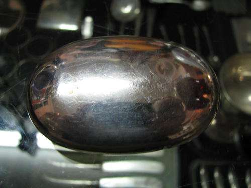 HALLMARKED SILVER LID..PLAIN OVAL