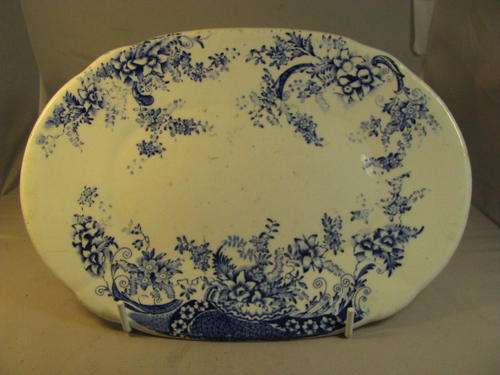 LOVELY BLUE AND WHITE PLATTER  @@CRAZZYYY R1 START!!!!