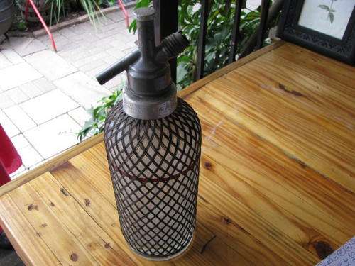 LOVELY OLD METAL MESH SODA SIPHON (2) @@@CRAAAAZZZY R1 START