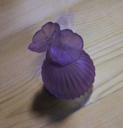 GORGEOUS OLD FROSTED GLASS PERFUME BOTTLE@@@CRAZY R1 START
