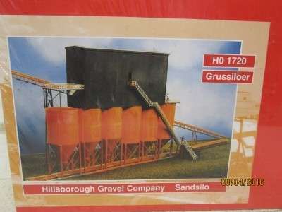 HO SCALE: HELJAN HILLSBOROUGH GRAVEL COMPANY SAND SILO KIT - LOT 607H