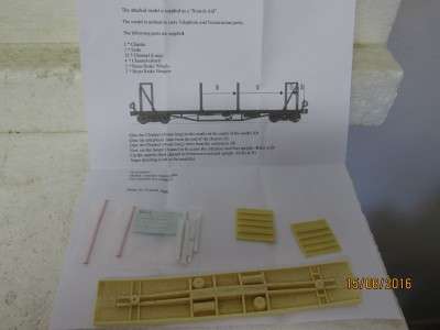 HO SCALE : SAR STLJ-10 GOODS WAGON KIT - LOT 286J