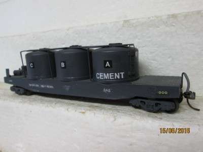 HO SCALE : SAR XBJ 3-POT CEMENT TANKER - LOT 313J
